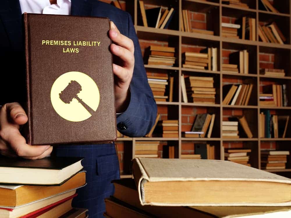 The book titled "Premises Liability Laws" explains how a premises liability lawsuit holds a property owner accountable for injuries occurring on their property.