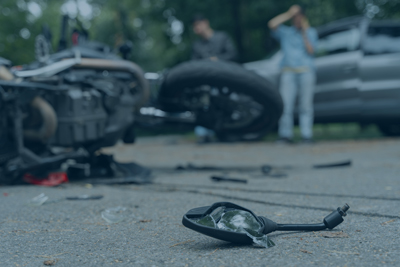 a person documenting the scene of their amazon car accident